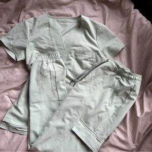 JAANUU Sage Green Scrubs set